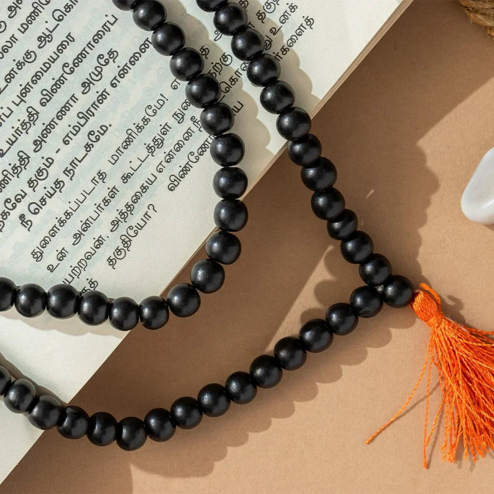Original 8 MM Karungali Malai sacred Blackwood Beads for protection & Power ..