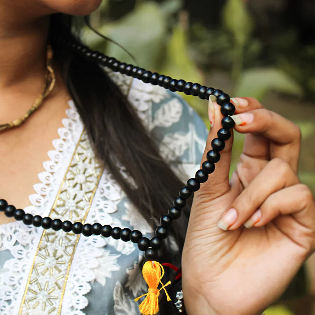 Original Karungali Malai sacred Blackwood Beads for protection & Power