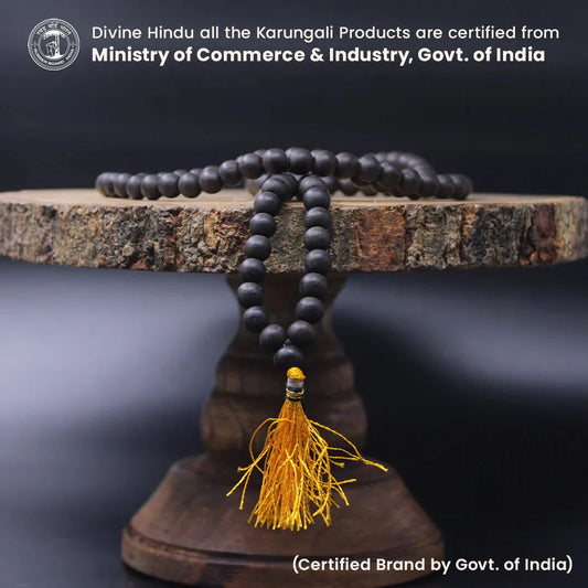 Original 8 MM Karungali Malai sacred Blackwood Beads for protection & Power ..